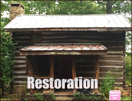 Historic Log Cabin Restoration  Durham County, North Carolina